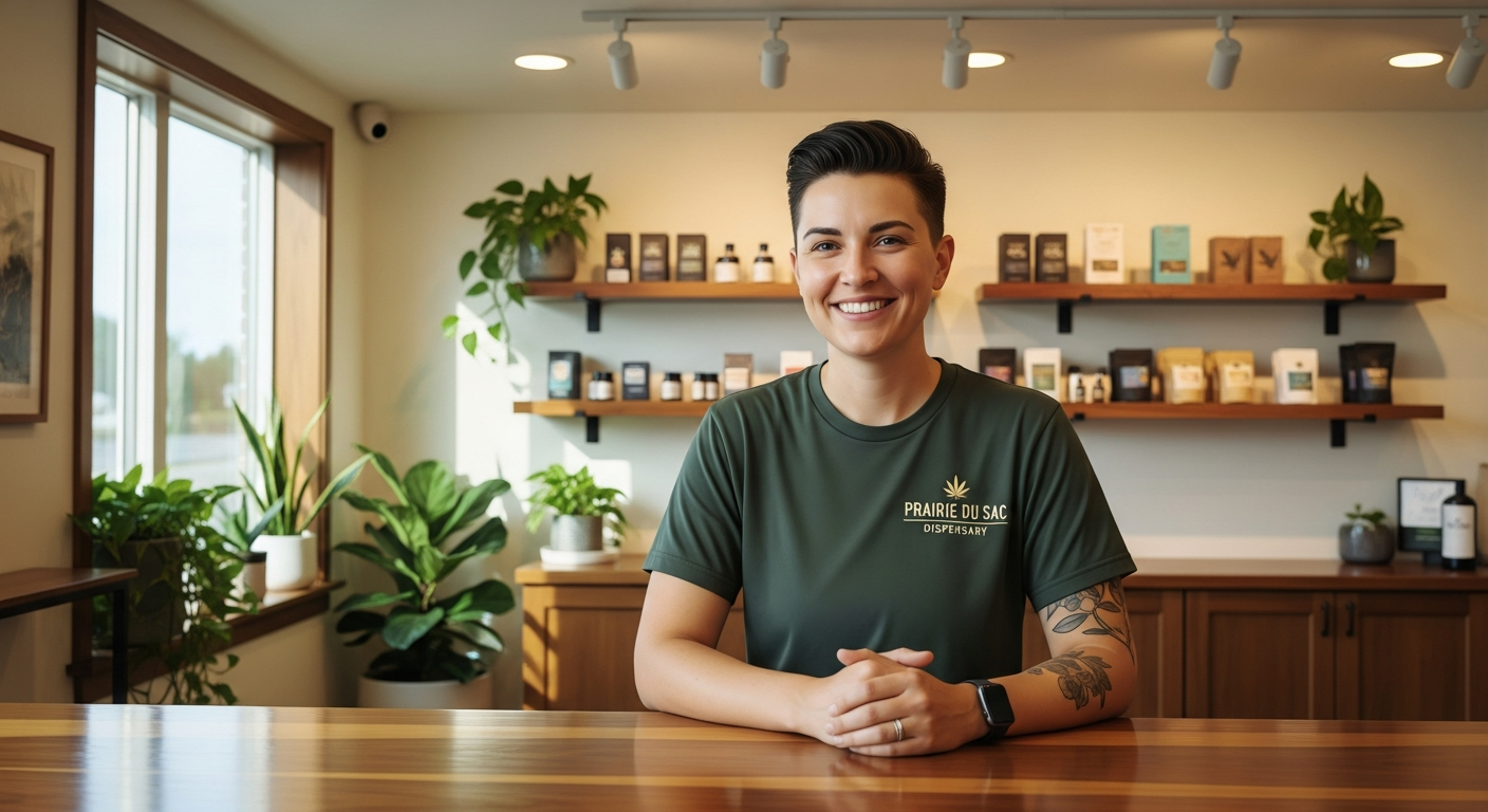 staff member welcoming visitors