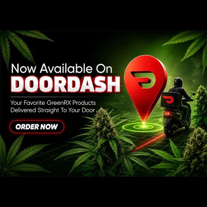 GreenRX™ THC drinks and cannabis delivery now available on DoorDash near Prairie du Sac WI