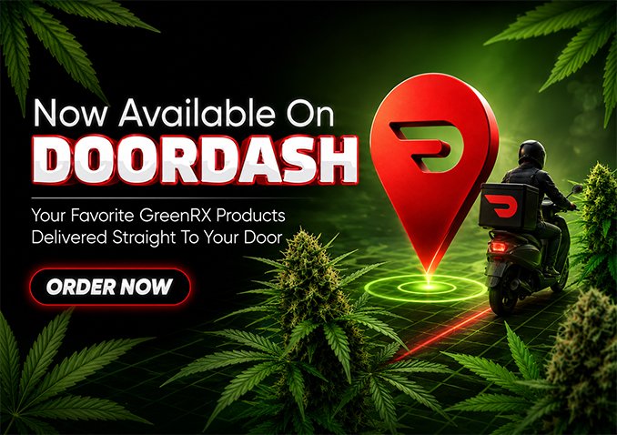 GreenRX™ THC drinks and cannabis delivery now available on DoorDash near Prairie du Sac WI
