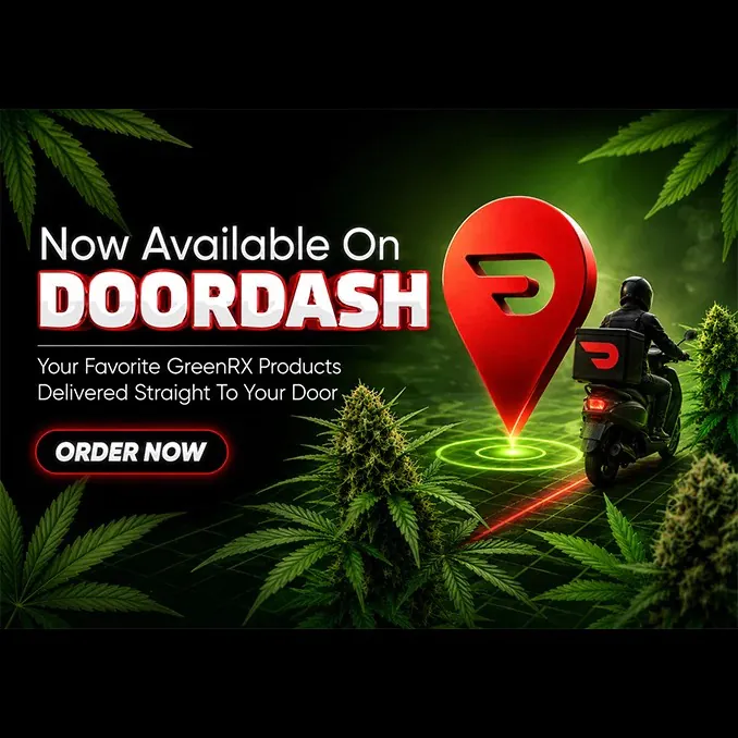 GreenRX™ THC drinks and cannabis delivery now available on DoorDash near Prairie du Sac WI